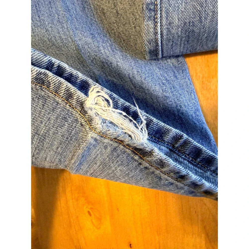 Levis 501 Original Fit Mens Jeans 38x34 Blue Straight Leg Button Fly Denim